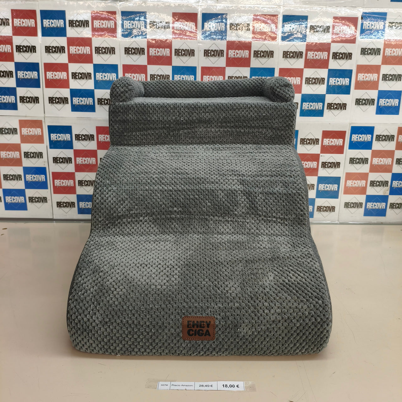 EHEYCIGA, escalera para perros de 3 peldaños, gris