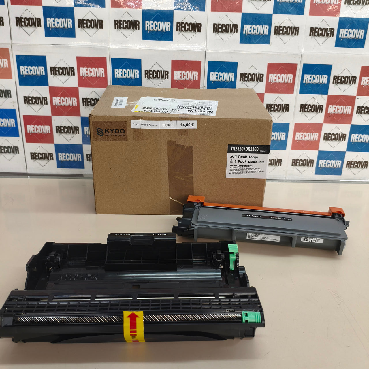 Tóner TN2320 + tambor DR2300, compatibles con Brother MFC-L2700DW y HL-L2365DW