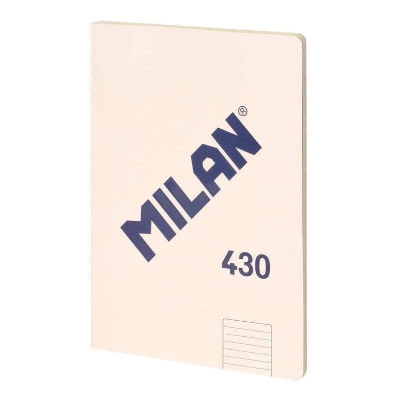 MILAN® Libreta A6 encolada, 48 hojas blancas de 95 gr/m², colección 430 since 1918, beige
