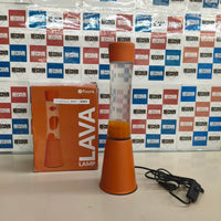 Fisura, lámpara de lava naranja con bombilla de repuesto