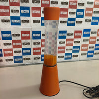 Fisura, lámpara de lava naranja con bombilla de repuesto