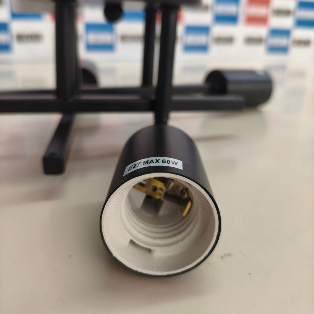 Comley, lámpara colgante LED de 4 luces E27 vintage