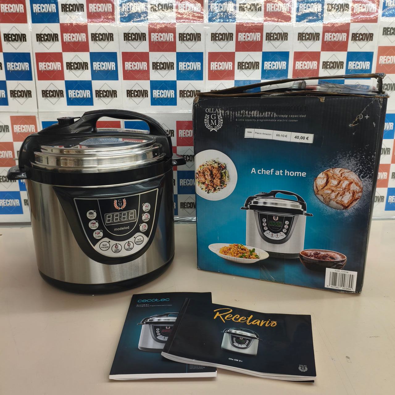 Cecotec Olla GM D+ 6L, olla a presión eléctrica programable 1000 w