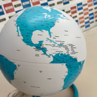 Tecnodidattica Atmosphere Evolve Velvet Zafiro, globo terráqueo con luz, 30 cm