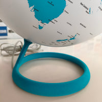 Tecnodidattica Atmosphere Evolve Velvet Zafiro, globo terráqueo con luz, 30 cm