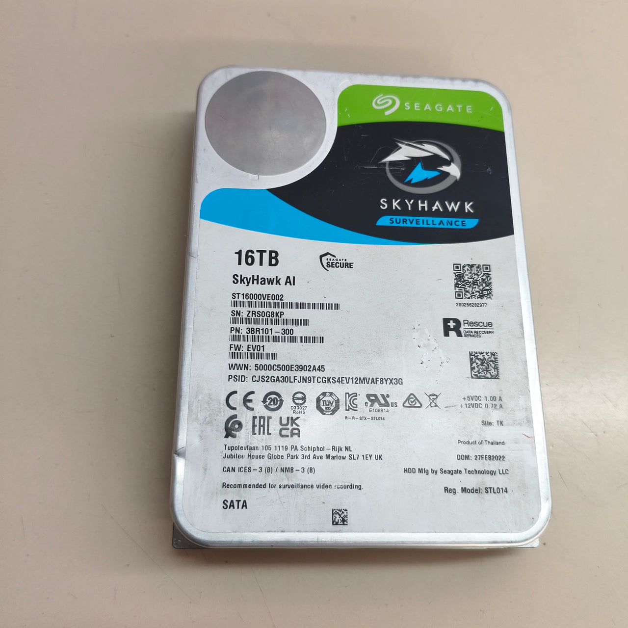 Disco Duro Seagate SkyHawk AI 16TB
