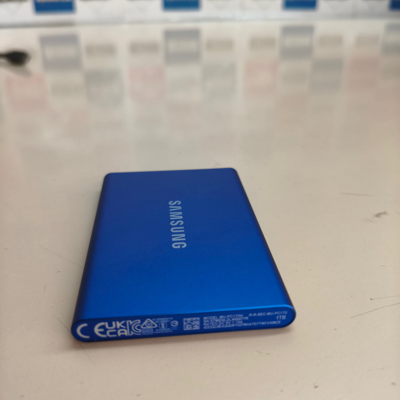 Samsung T7, SSD portátil 1 TB USB 3.2 azul