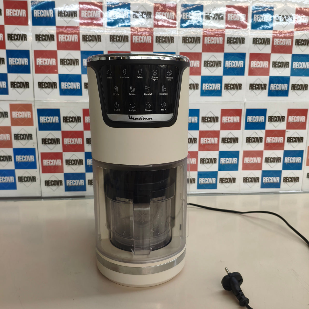 Moulinex Dolci, heladera con 10 programas en 1, blanca