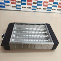 Nilson Life Tostador Plano de Pan, Horizontal, 1000 W, 6 Niveles de Tostado, Control Manual, Temporizador Digital, Tuesta y Cancela, Bandeja Recogemigas, Fácil Limpieza, NTS1000FL4, cable 75 cm, Inox