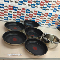 Tefal Ingenio Emotion: juego de 8 piezas, acero inoxidable