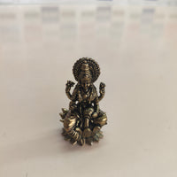 UGRA: estatuas de latón de dioses hindúes (Lakshmi, Ganesha, Saraswati), 5 cm
