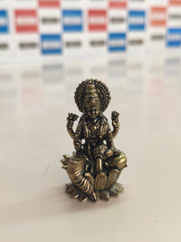 UGRA: estatuas de latón de dioses hindúes (Lakshmi, Ganesha, Saraswati), 5 cm