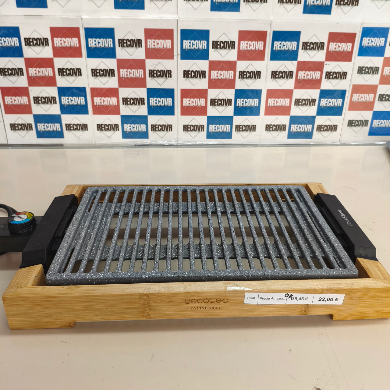 Cecotec Tasty&Grill 2000: plancha eléctrica de 2000 W con estructura de bambú
