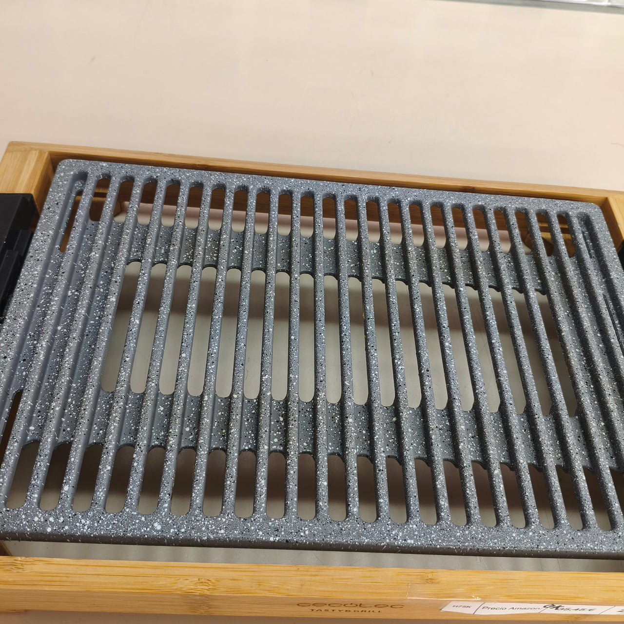 Cecotec Tasty&Grill 2000: plancha eléctrica de 2000 W con estructura de bambú