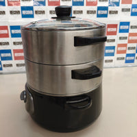 Cecotec Vapovita 10L Steelpot: vaporera eléctrica de 1300 W con recipientes de acero inoxidable