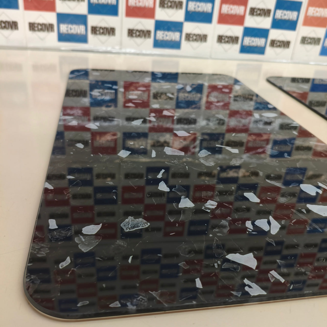 WENKO: placas protectoras de cocina de vidrio Mod Terrazo, juego de 2