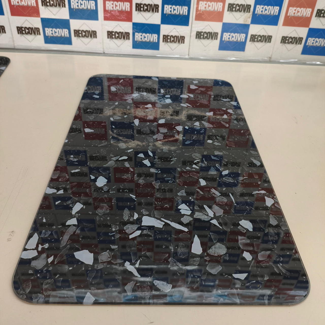 WENKO: placas protectoras de cocina de vidrio Mod Terrazo, juego de 2