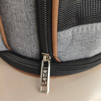 Lekesky: mochila transportín expandible para gatos y perros, gris (XL)