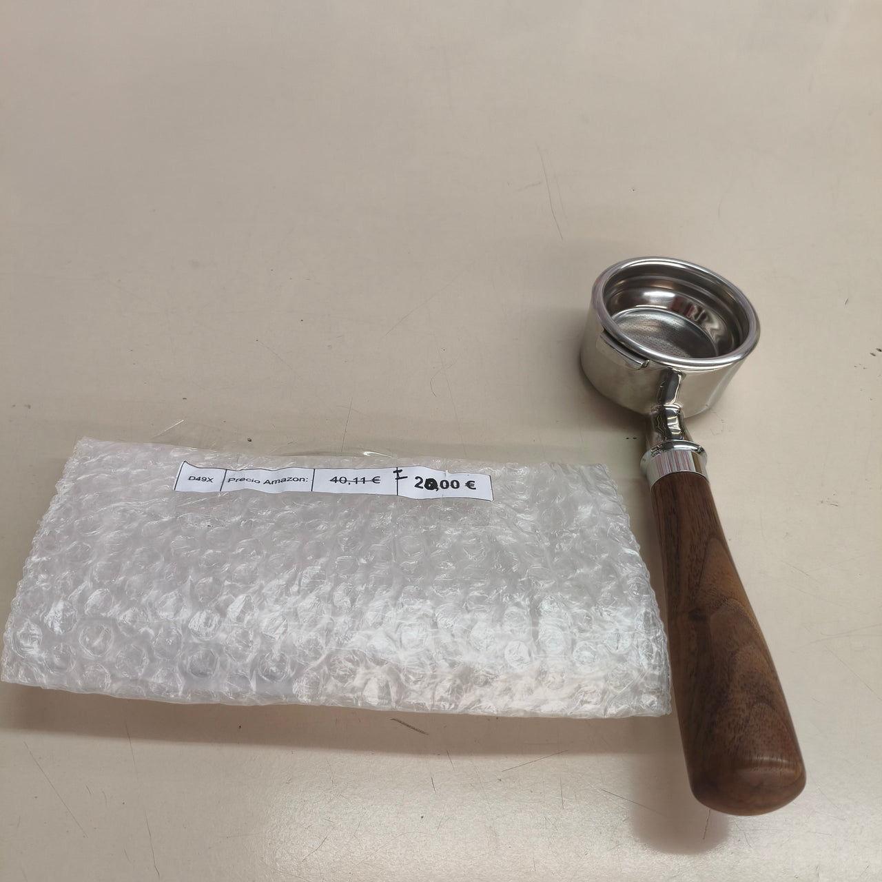 CAPFEI: portafiltro de 54 mm para Sage/Breville con mango de nogal