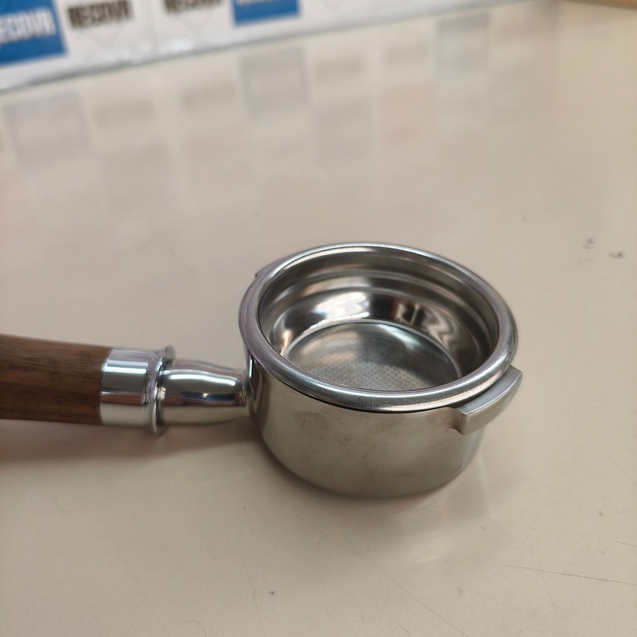 CAPFEI: portafiltro de 54 mm para Sage/Breville con mango de nogal