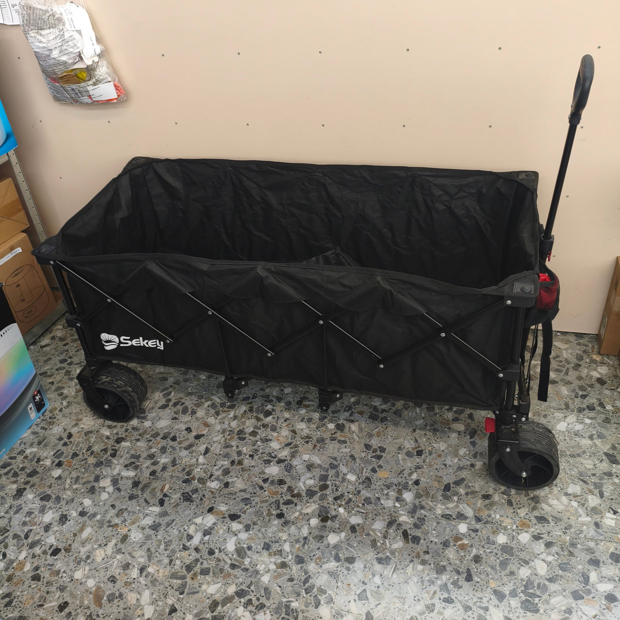 Morpilot: carro plegable de 220 L con ruedas todoterreno y montaje rápido en 4 direcciones