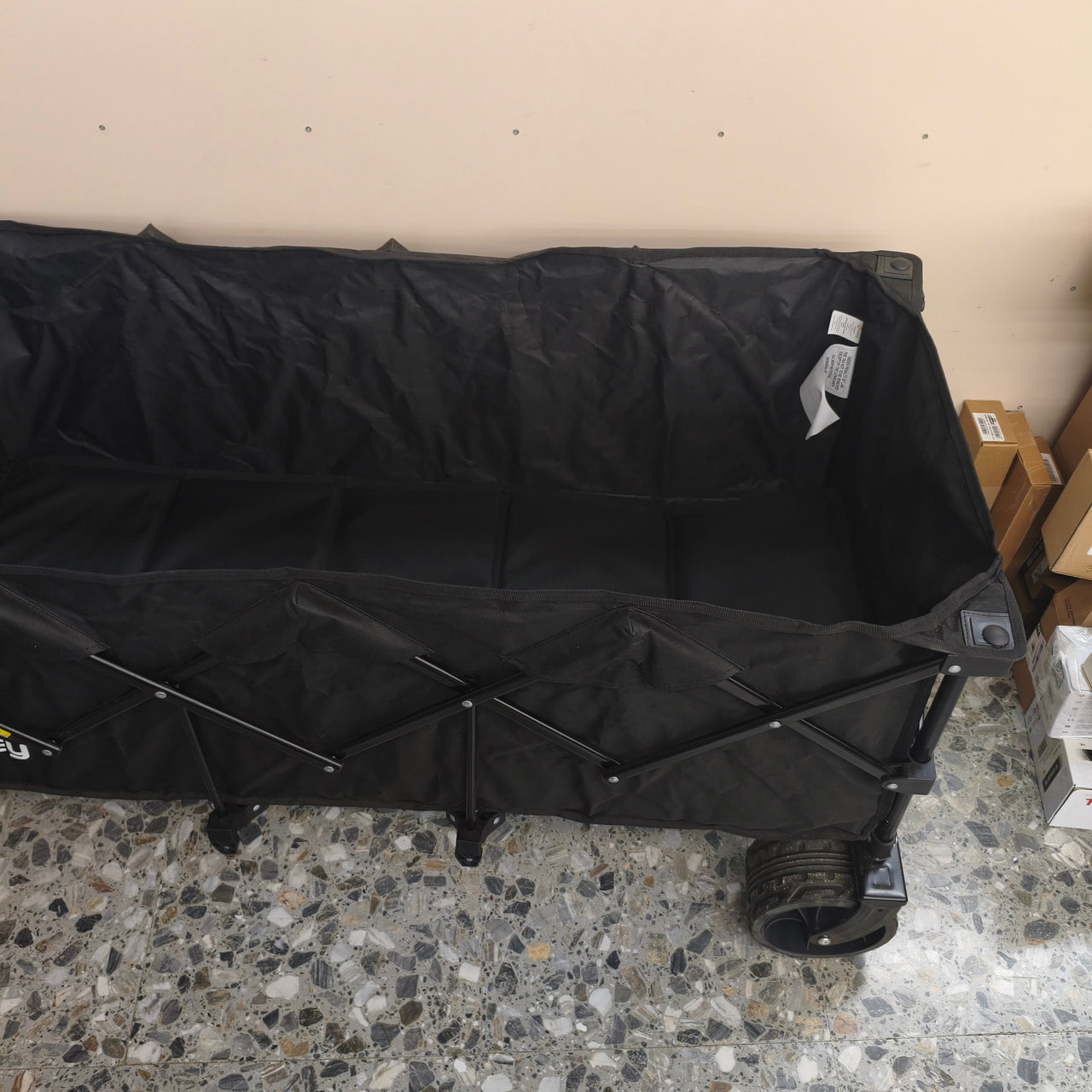 Morpilot: carro plegable de 220 L con ruedas todoterreno y montaje rápido en 4 direcciones