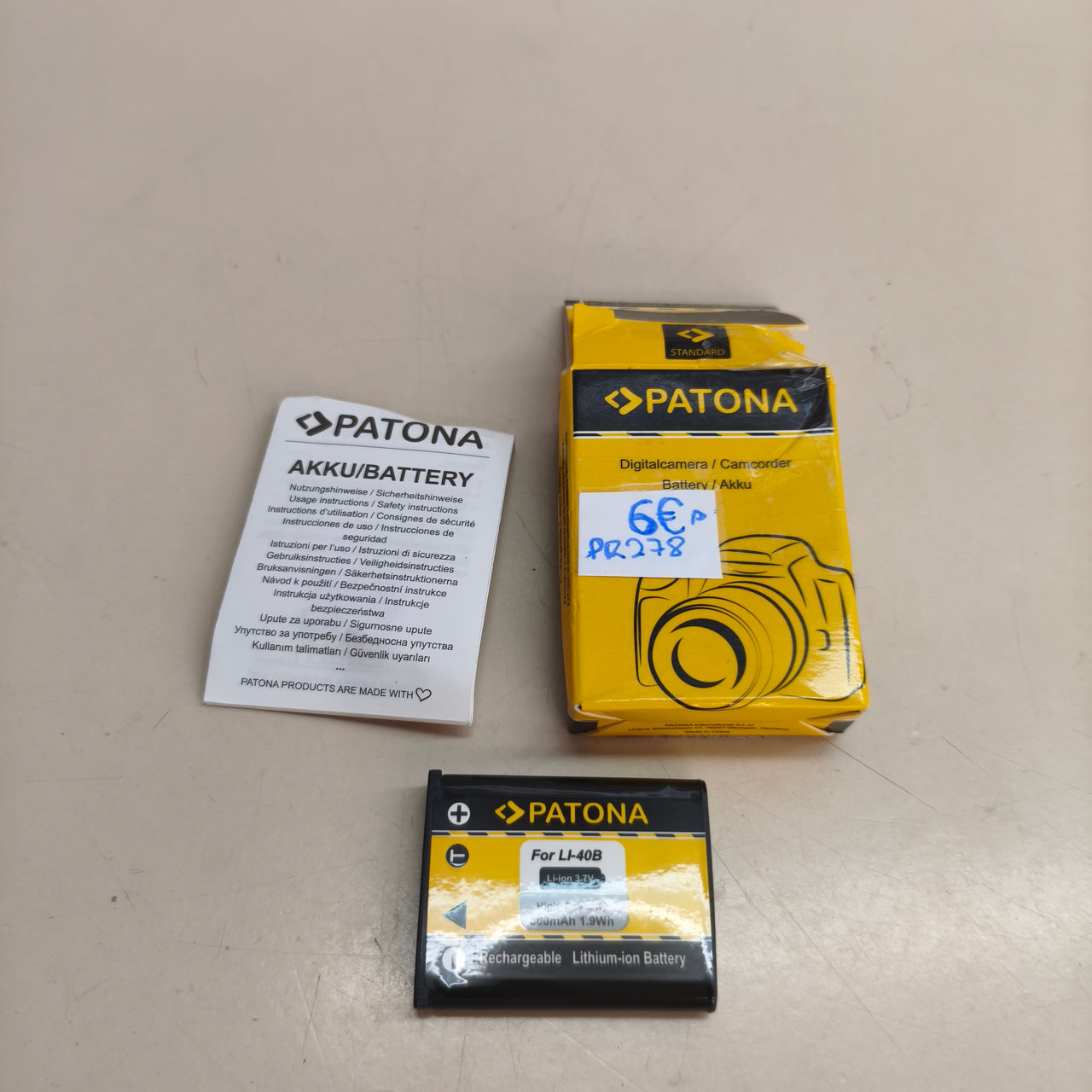 Batería para Cámara Patona