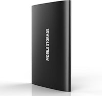 Sperric Disco Duro Externo 2T USB Ultrafino Diseño Metálico Portátil para Mac, PC, Laptop, Ordenador, Smart TV 12781(Negro)