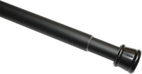 GARDINIA Barra de metal para cortinas, Extensible, Montaje sin tornillos ni taladros, Diámetro 23/26 mm, Longitud 60-100 cm, Negro mate, Acero