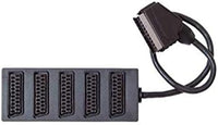 Conmutador Scart (con cable, 0,4 m, euroconector de 5 x Scart de VE = 1 [PC]
