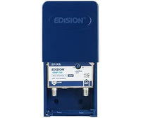 EDISION AMP-10 Mastverstärker 1UHF, 10-25db Einstellbar, 107dBmV, 24V, para Digitale Terrestrische DVB-T/T2 Antennnen adecuado, Frequenzbereich UHF 470-694Mhz, 5G LTE Filter