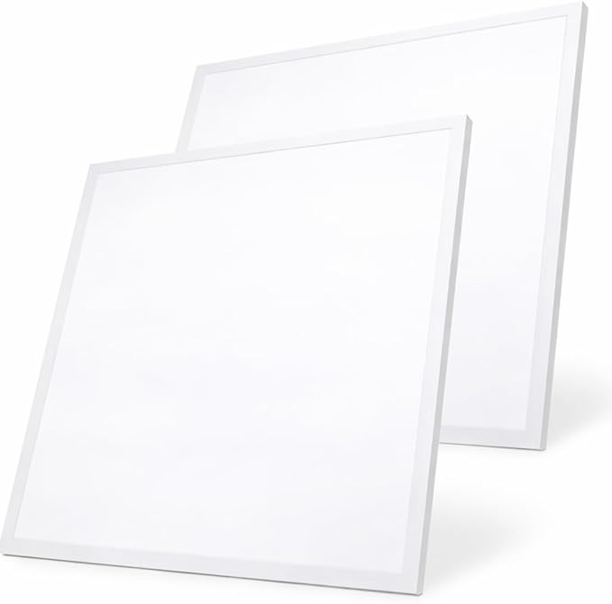 M Ledme - Pack de 2 Panel LED 60X60 cm 42W, Blanco Frío 6000K,4200 lumenes, Driver Incluido, Empotrable, Ideal para oficinas. Fácil de montar. LM5314.