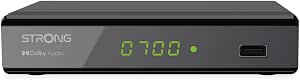 Strong SRT8119 - Decodificador TDT Full HD -DVB-T2 - Compatible con HEVC265 - Receptor/sintonizador de TV con función grabadora (HDMI, euroconector, USB, Dolby Digital Plus)