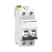 Schneider Electric A9F74240 IC60N Disyuntor, Acti9, 2P, 40A, Curvatura C, 50/60 Hz, Blanco