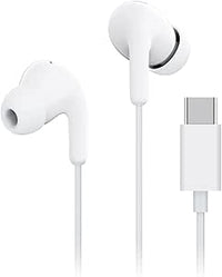 XIAOMI Auriculares Type-C, Sonido Altavoz de 12.4mm, micrófono HD, sensación cómoda diseño ergonómico, Control de Tres Botones por Cable, IP54 Blanco