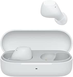 Auriculares Inalámbricos Bluetooth Sony WF-C510 pequeños, ligeros, conexión multipunto, modo sonido ambiente, resistencia al agua IPX4, Spotify Tap, carga rápida, 22H de batería, iOS y Android, Blanco