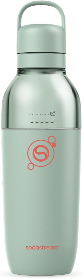 SodaStream Easy Mix - Botella térmica de acero inoxidable 0,7L, verde menta