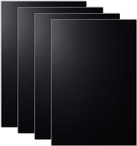 OLYCRAFT 4 Hoja de Plástico ABS Negro Placas de Plástico ABS de 30x20cm Lámina de Plástico Duro de 1.5mm de Espesor Arquitectónicos Mesa de Arena Material para Modelos de Construcción