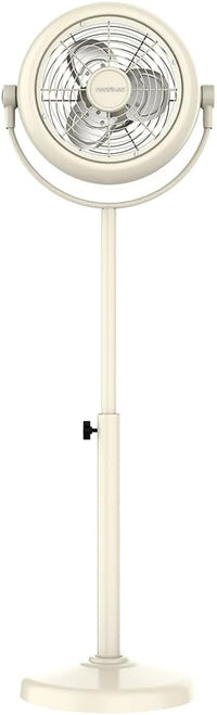 Cecotec Ventilador de Pie Retro EnergySilence 250 ClassicStyle Beige. 25W, Diámetro de 10