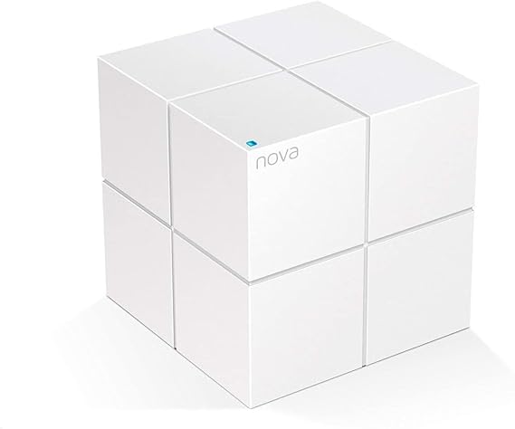 Tenda Nova MW6 (1-Pack) - Mesh Wi-Fi AC1200, Sistema WiFi Mesh para Todo el Hogar de Doble Banda, 2 Puertos Gigabit, Funciona con Alexa, Plug and Play, Mu-MIMO, Beamforming, Control Parental