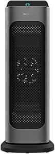 Cecotec Calefactor Baño Cerámico Ready Warm 6800 Ceramic Sky Smart. 2000 W, Termostato Regulable, Pantalla LED, Temporizador, Oscilación, Mando a Distancia, Cobertura 20 m2