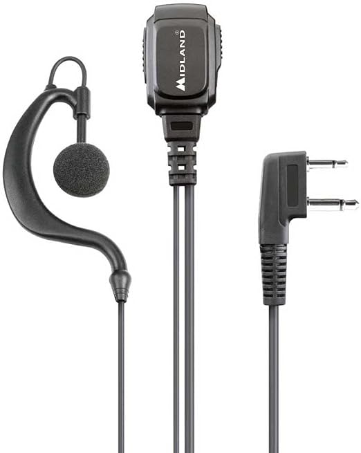 Midland MA21-L PRO Micrófono con Auricular para Seguridad Airsoft