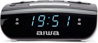Aiwa CR-15: Radio Reloj Despertador, Pequeño, con función Snooze & Sleep, Despertador por Radio o Alarma