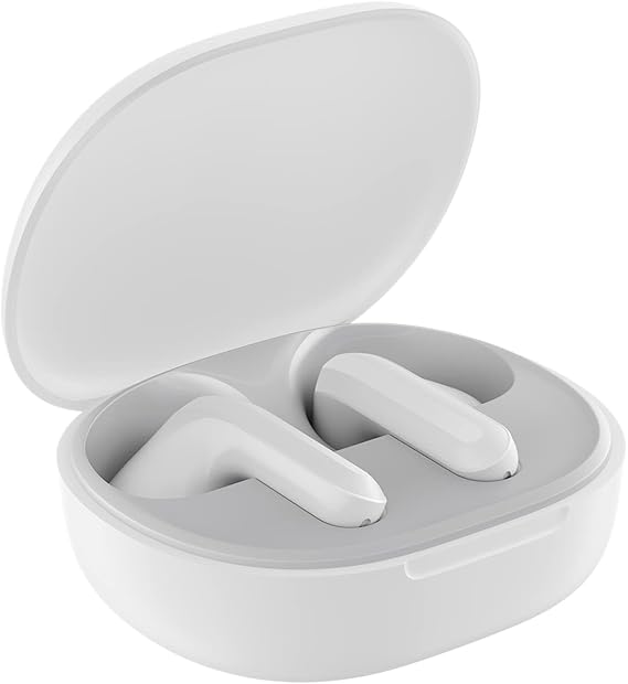 XIAOMI Redmi Buds 4 Lite - Auriculares inalámbricos Ligeros con hasta 20 Horas de autonomía, Bluetooth 5.3, Driver de 12mm, IPX4, Blanco (Versión ES + 3 años de garantía)
