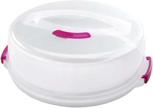 Metaltex - Portatartas con Tapa Expandible a 2 Alturas 8 y 15cm