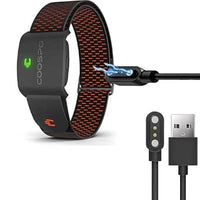 Blueshaweu Cable de carga compatible con COOSPO HW9, cable cargador estación de carga para COOSPO HW9 monitor de frecuencia cardíaca (negro)