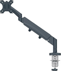Leitz 64890089 - Soporte Ergo para Monitor Individual, con Certificación TÜV e IGR, Brazos Plegables Versátiles, Brazo Gris Oscuro para Monitores de hasta 32