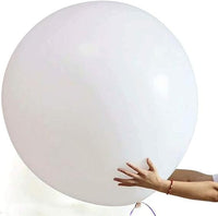 6 Piezas Globos Blancos Globos Enormes De 36 Pulgadas, Globos Gigantes Para Fiestas Globos De Cumpleaños Extra Grandes, Globos Gruesos De Látex De Helio Para Globos Grandes Gigantes Para Boda Bautizo