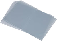 SECURIT - Insertos con Fundas Transparentes Dobles A4 - Para Portamenús, Carta de vinos - Para Cafetería, Bar, Restaurante - Paquete de 10
