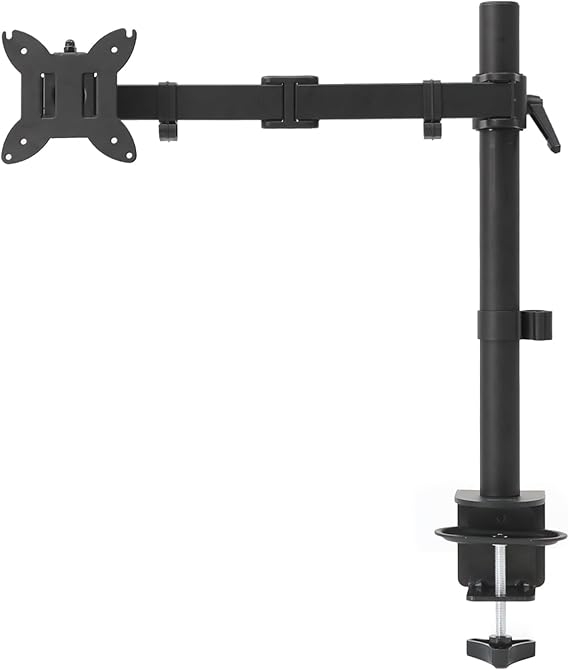 Amazon Basics Soporte de monitor ajustable, para un monitor de hasta 32 pulgadas (81.3 cm), Negro